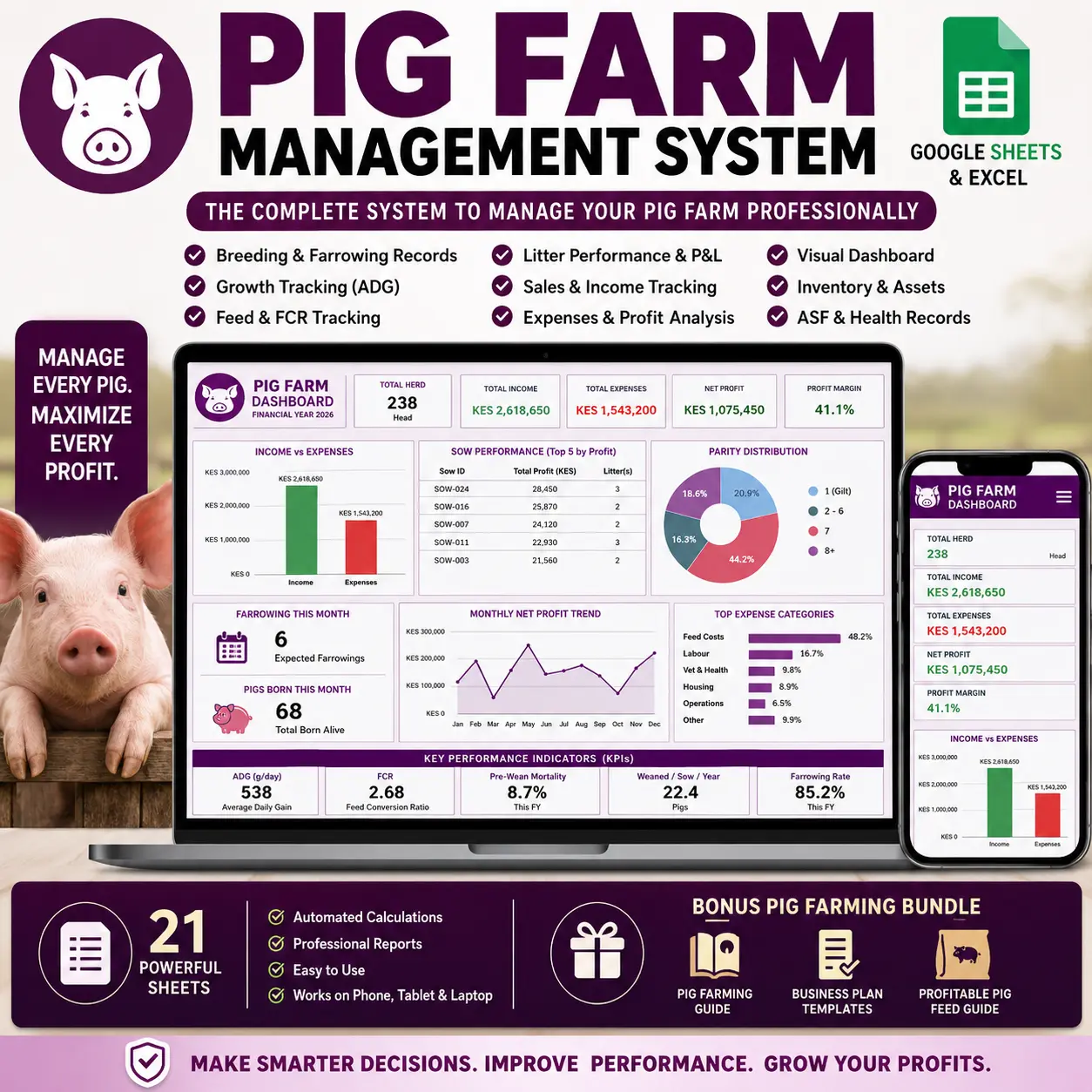 Comprehensive Pig Farm Management System