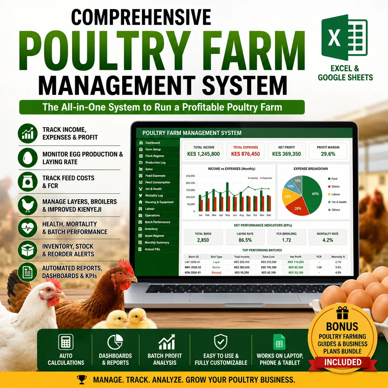 Comprehensive Poultry Farm Management System